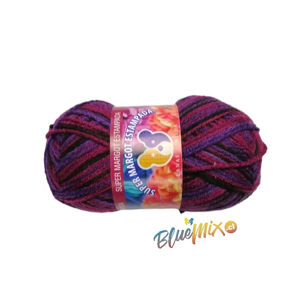 LANA SUPER MARGOT ESTAMPADA 100 GRAMOS - COLORES