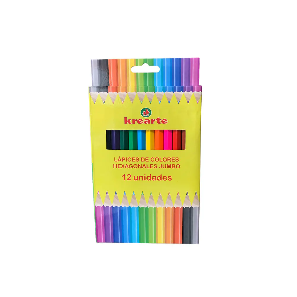 LAPICES 12 COL. JUMBO HEXAGONALES KREARTE