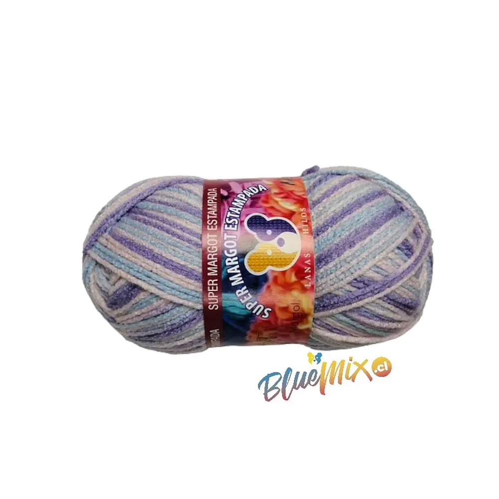 LANA SUPER MARGOT ESTAMPADA 100 GRAMOS - COLORES