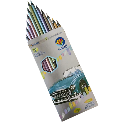 LAPICES 12 COLORES METALICOS
