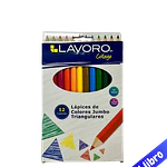 LAPICES 12 COLORES TRIANGULARES JUMBO