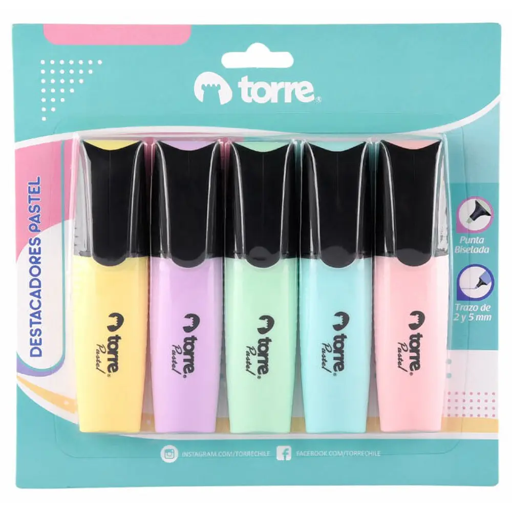 SET DESTACADORES PASTEL 