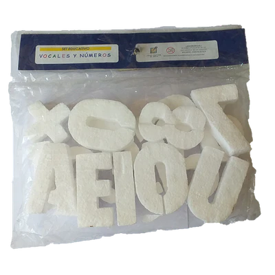 SET EDUCATIVO: VOCALES Y NUMEROS DE PLUMAVIT