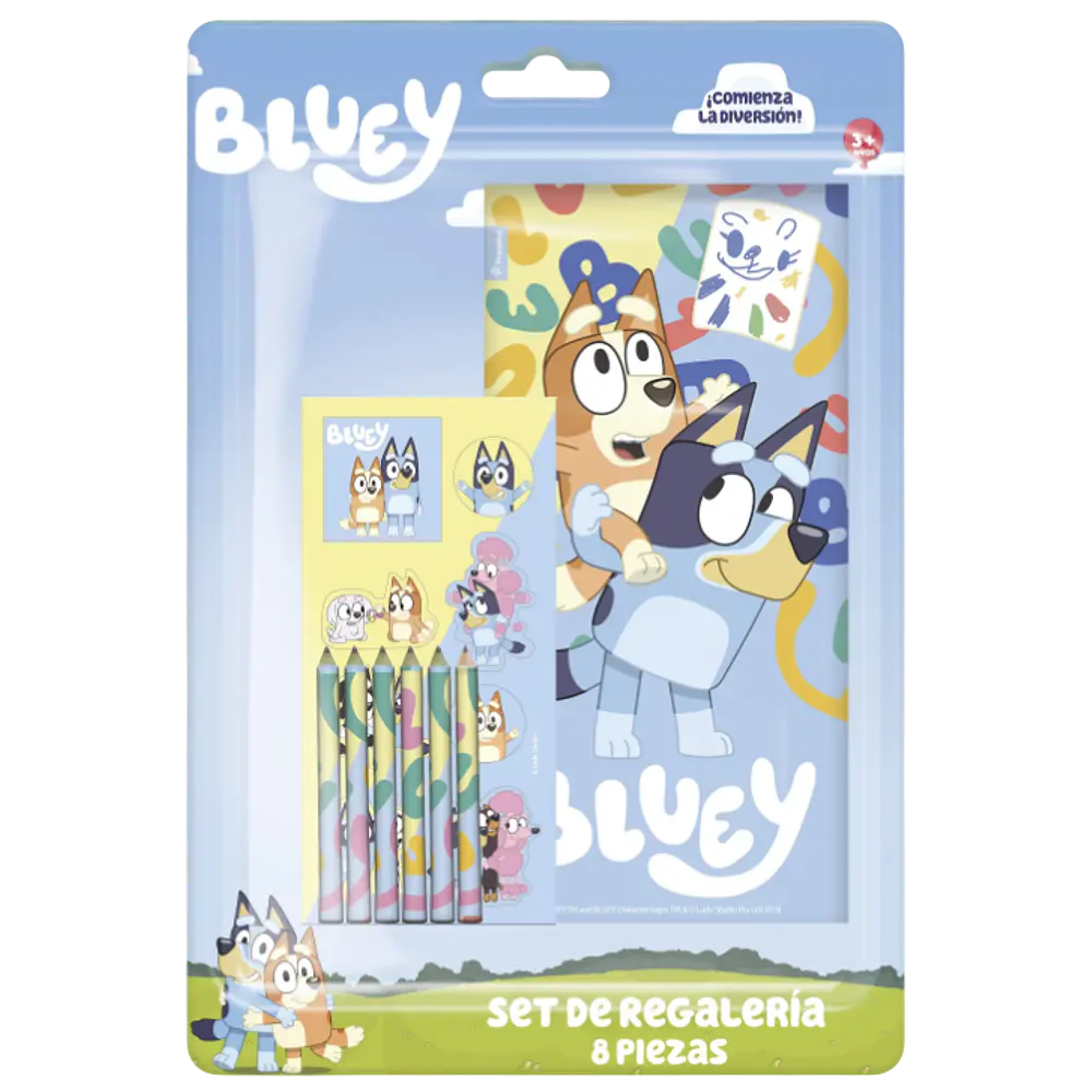 SET ESCOLAR 8 PIEZAS BLUEY