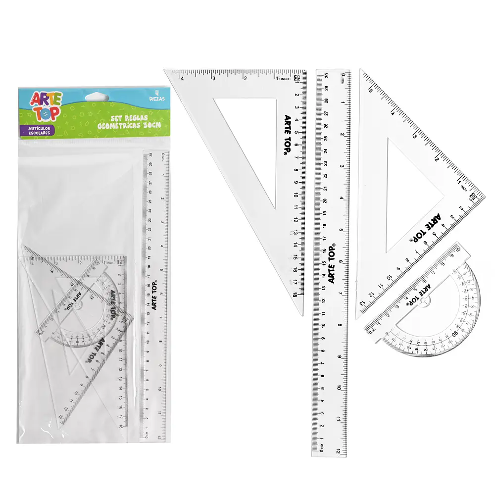 SET GEOMÉTRICO 4 PIEZAS