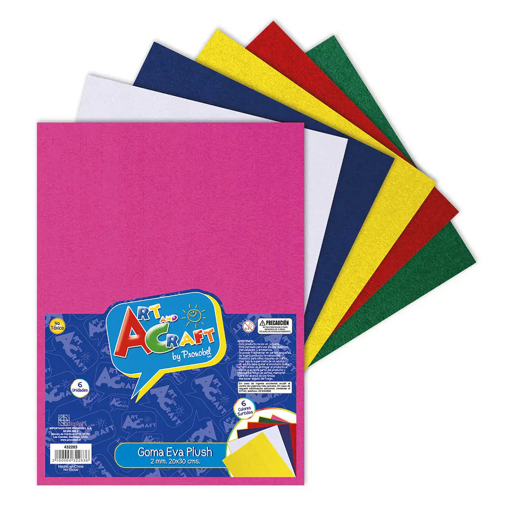 SET GOMA EVA PLUSH 20X30CMS