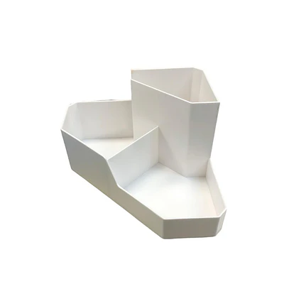 ORGANIZADOR LAPICES ESQUINERO GRIS/BLANCO