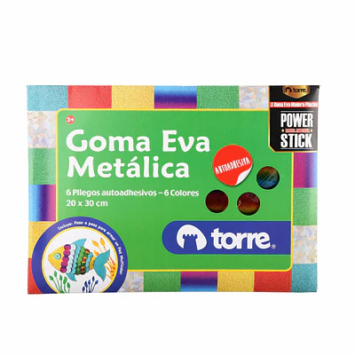 CARPETA GOMA EVA METALICA ADHESIVA