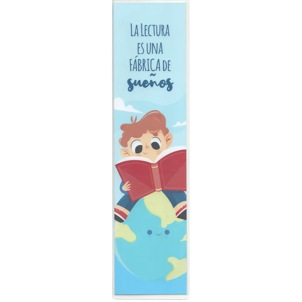 MARCAPÁGINAS PLASTIFICADO - LA LECTURA ES UNA FÁBRICA DE SUEÑOS