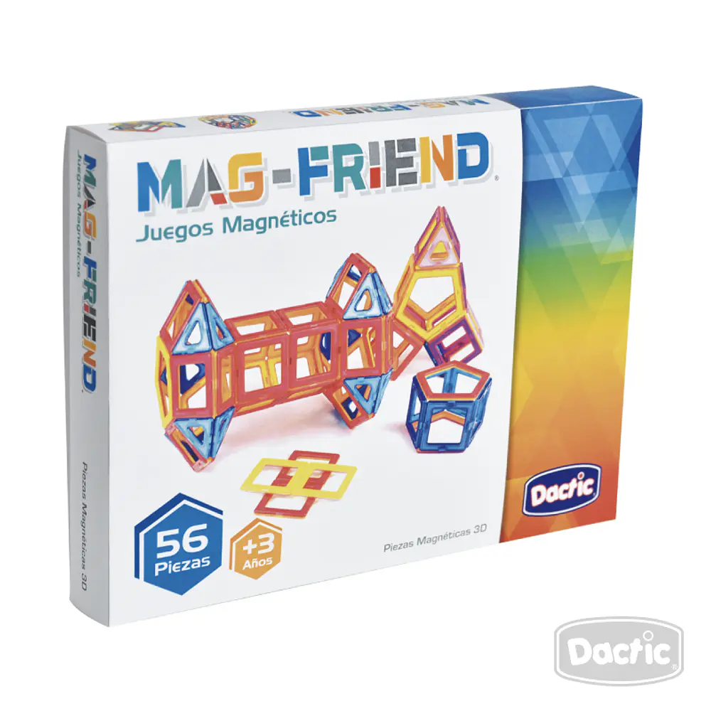 PIEZAS MAGNÉTICAS 3D 56 UNIDADES