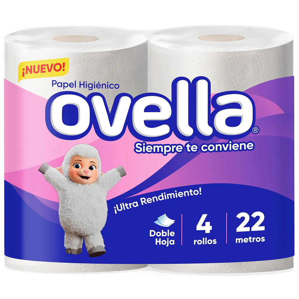 PAPEL HIGIÉNICO 4 ROLLOS 22MTS