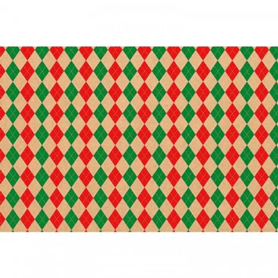 PAPEL KRAFT 80 X 100CMS. TODA OCASION ROMBOS ART AND CRAFT