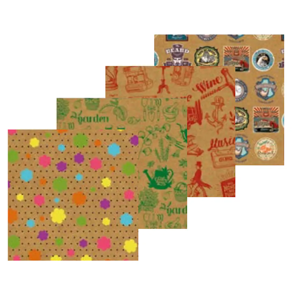 PAPEL KRAFT DISEÑO MASCULINO 74X100CMS. 
