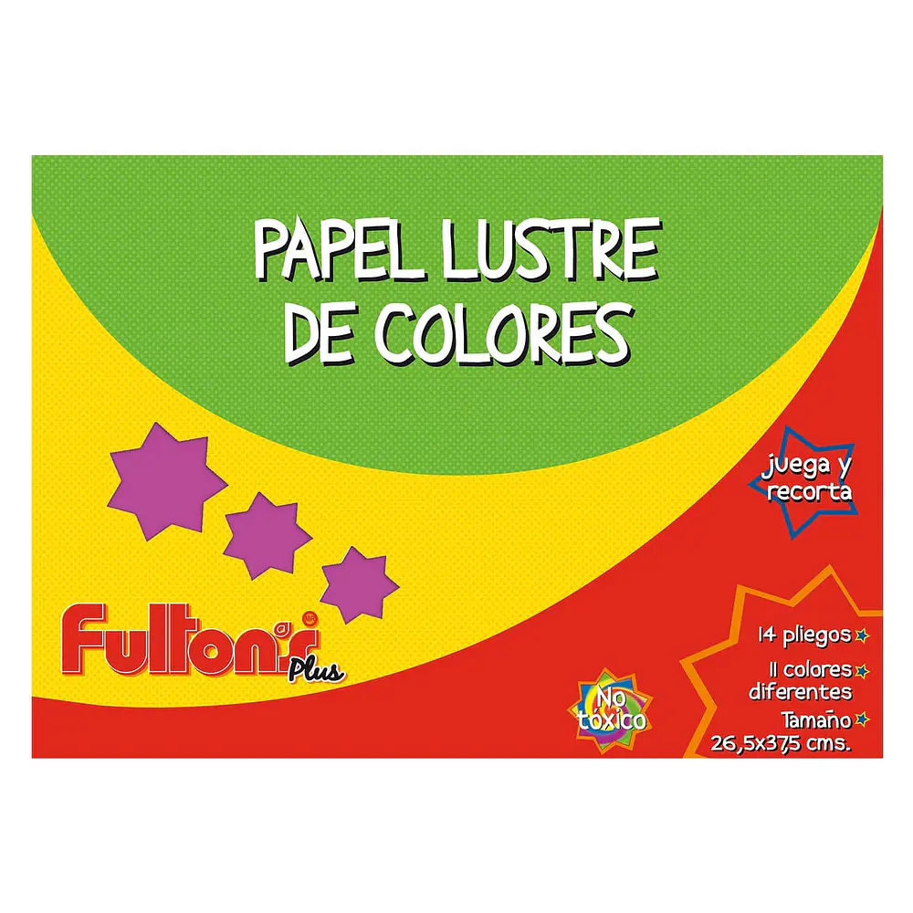 CARPETA PAPEL LUSTRE 14 HOJAS