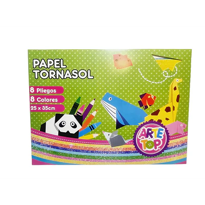 CARPETA PAPEL TORNASOL 8 COLORES