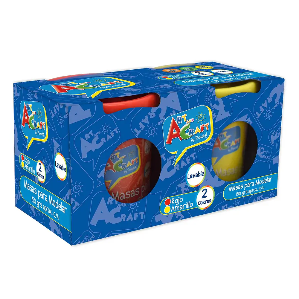 MASA PARA MODELAR 2 COLORES 150GRS. 