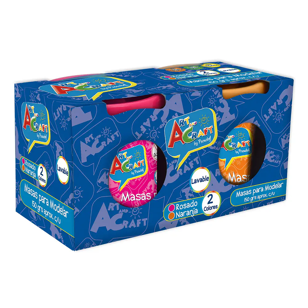 MASA PARA MODELAR 2 COLORES 150GRS. 