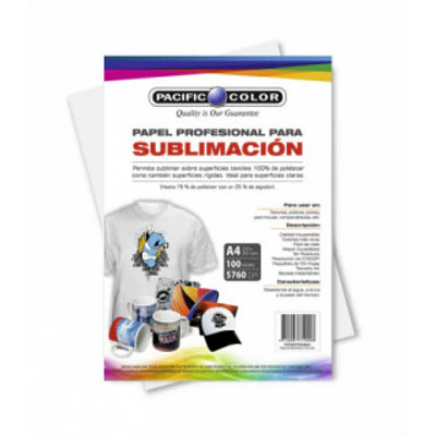 PAPEL SUBLIMACIÓN PROFESIONAL A4 100 HOJAS