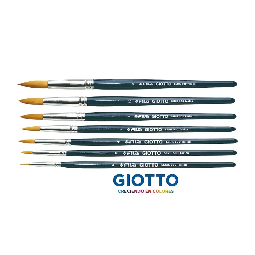 PINCEL PUNTA REDONDA SERIE 500 GIOTTO-  DIFERENTES GROSORES