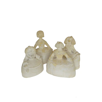 MENINAS CHICAS JUEGO 4 PCS YESO/ZIÑA