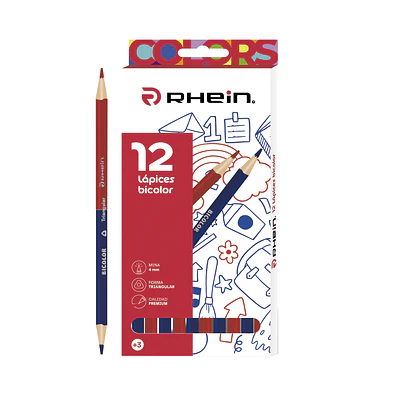LAPICES BICOLOR 12 UNID.