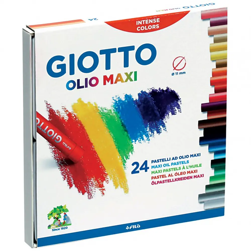 LAPICES GIOTTO PASTEL GRASO OLEO 24 COLORES