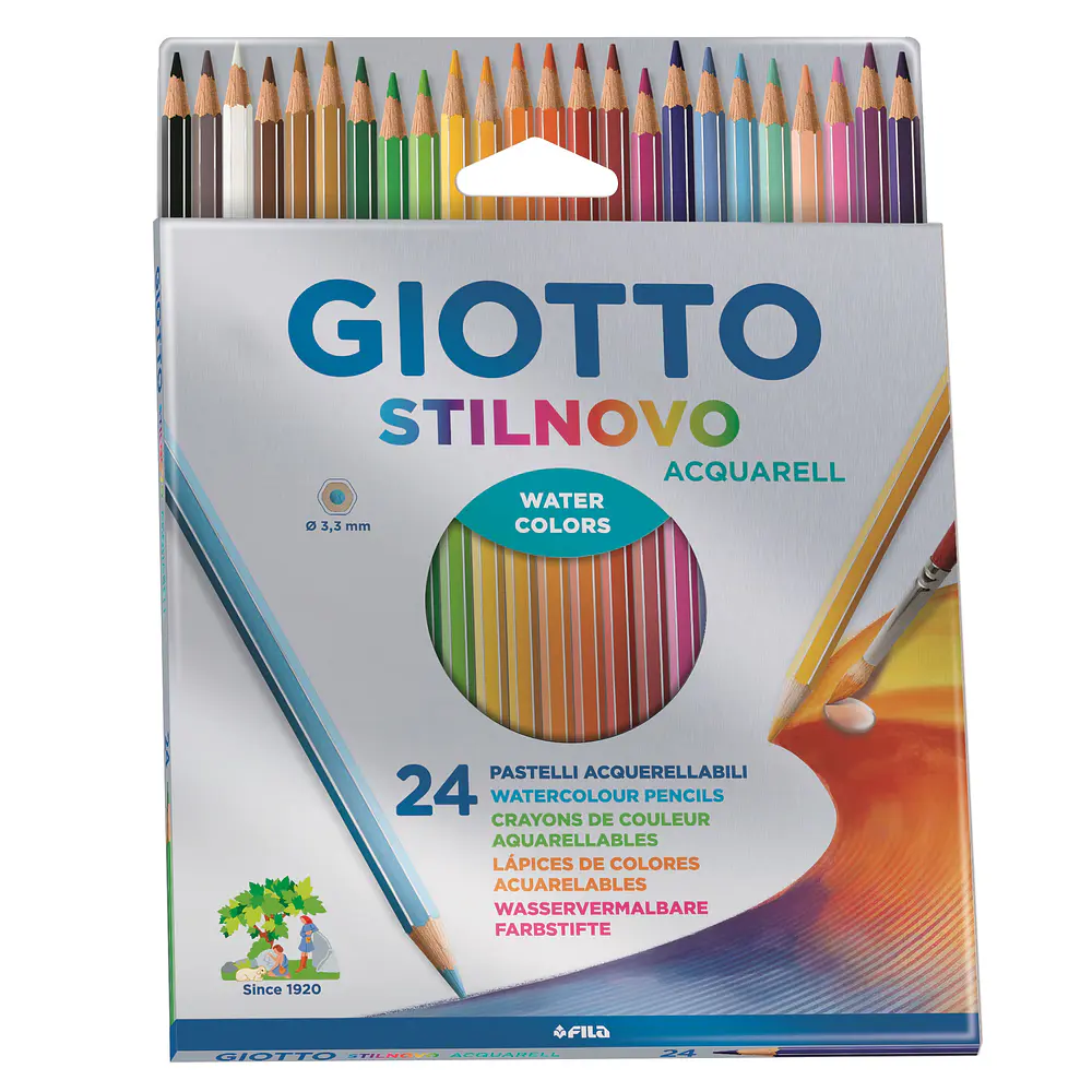 LAPICES GIOTTO 24 COLORES ACUARELABLES