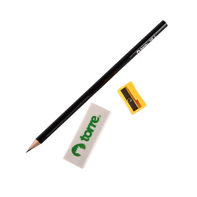 LAPICES GRAFITO N°2 + SACAPUNTAS BLISTER