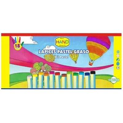 LAPICES PASTELES GRASO OLEO 18 COLORES