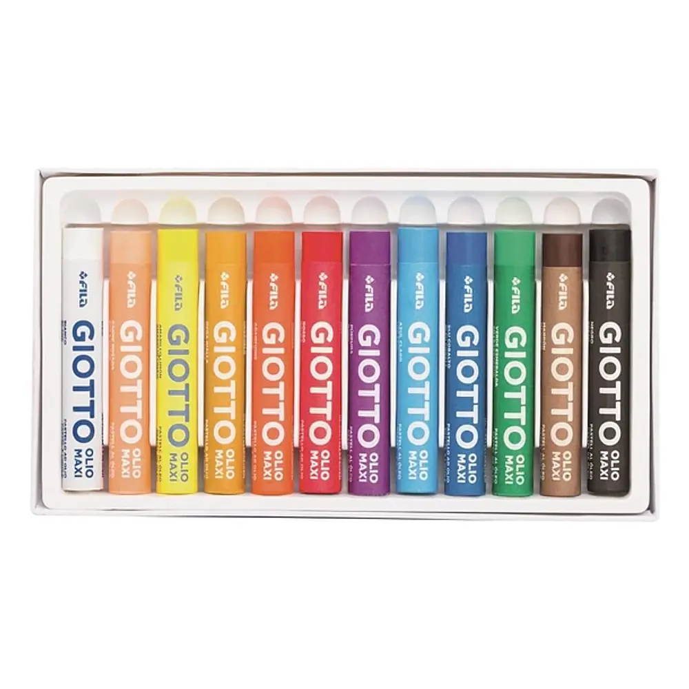 LAPICES PASTEL GRASO OLEO 12 COLORES.