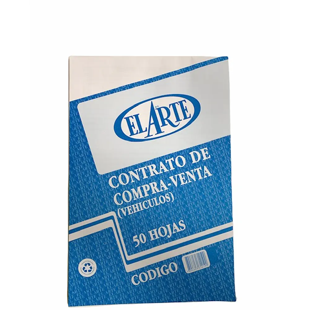 FORMULARIO CONTRATO COMPRA VENTA VEHICULO 50 HOJAS