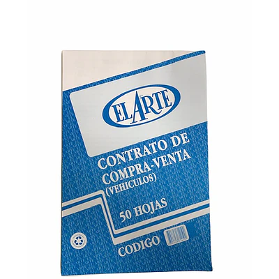 FORMULARIO CONTRATO COMPRA VENTA VEHICULO 50 HOJAS