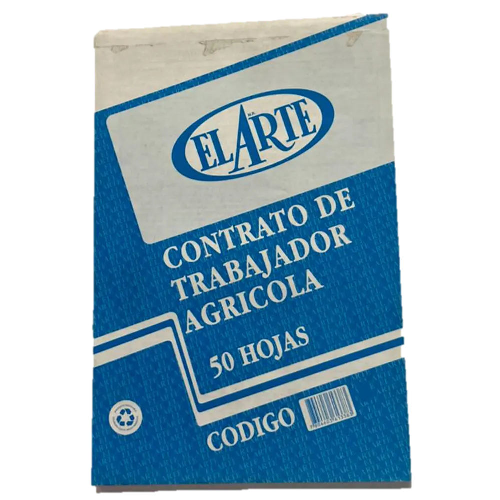 FORMULARIO CONTRATO TRABAJADOR AGRÍCOLA BLOCK 50HOJAS