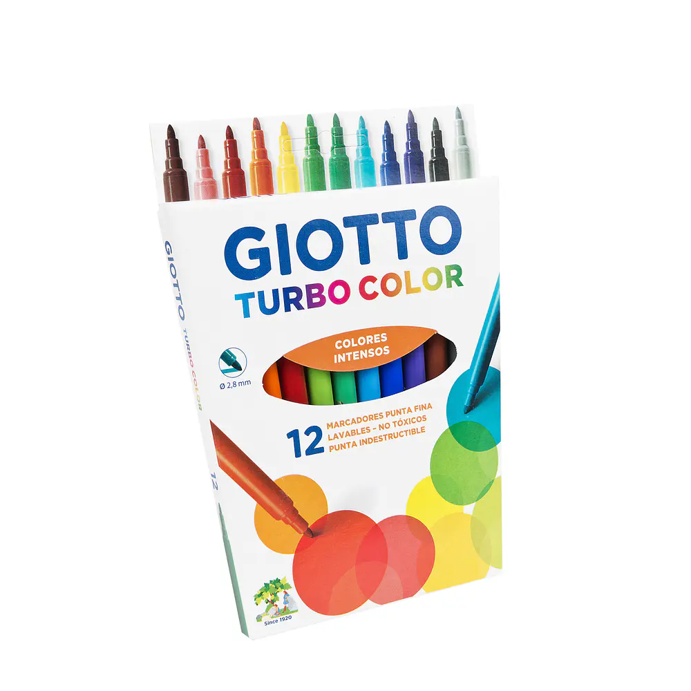 LAPICES SCRIPTO GIOTTO 12 COLORES TURBO COLOR