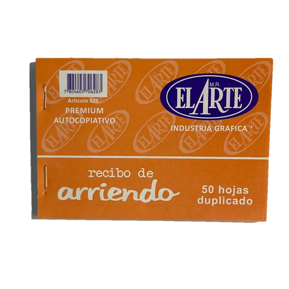 FORMULARIO RECIBO DE ARRIENDO 50 HOJAS DUPLICADO (AU628)