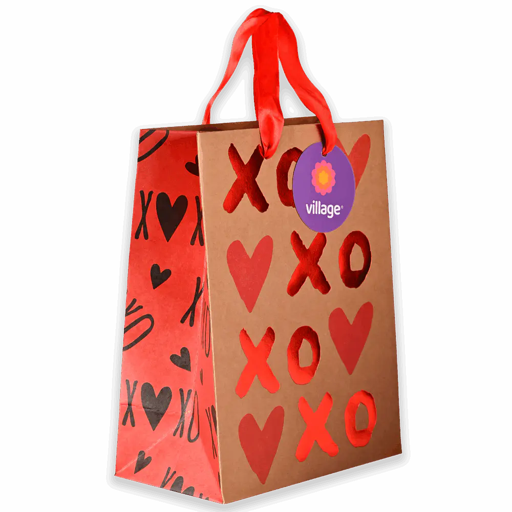 BOLSA DE REGALO AMOR 18X23X10CM 