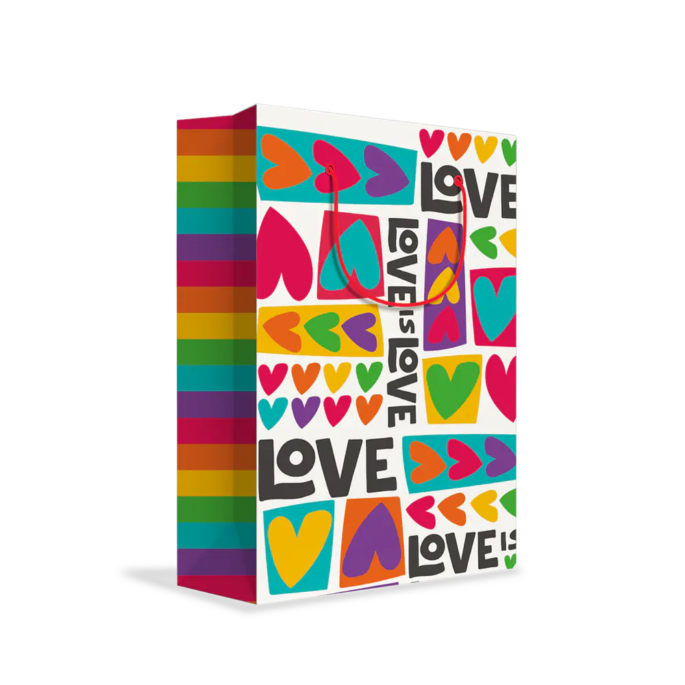 BOLSA DE REGALO AMOR 26X33X13CM 