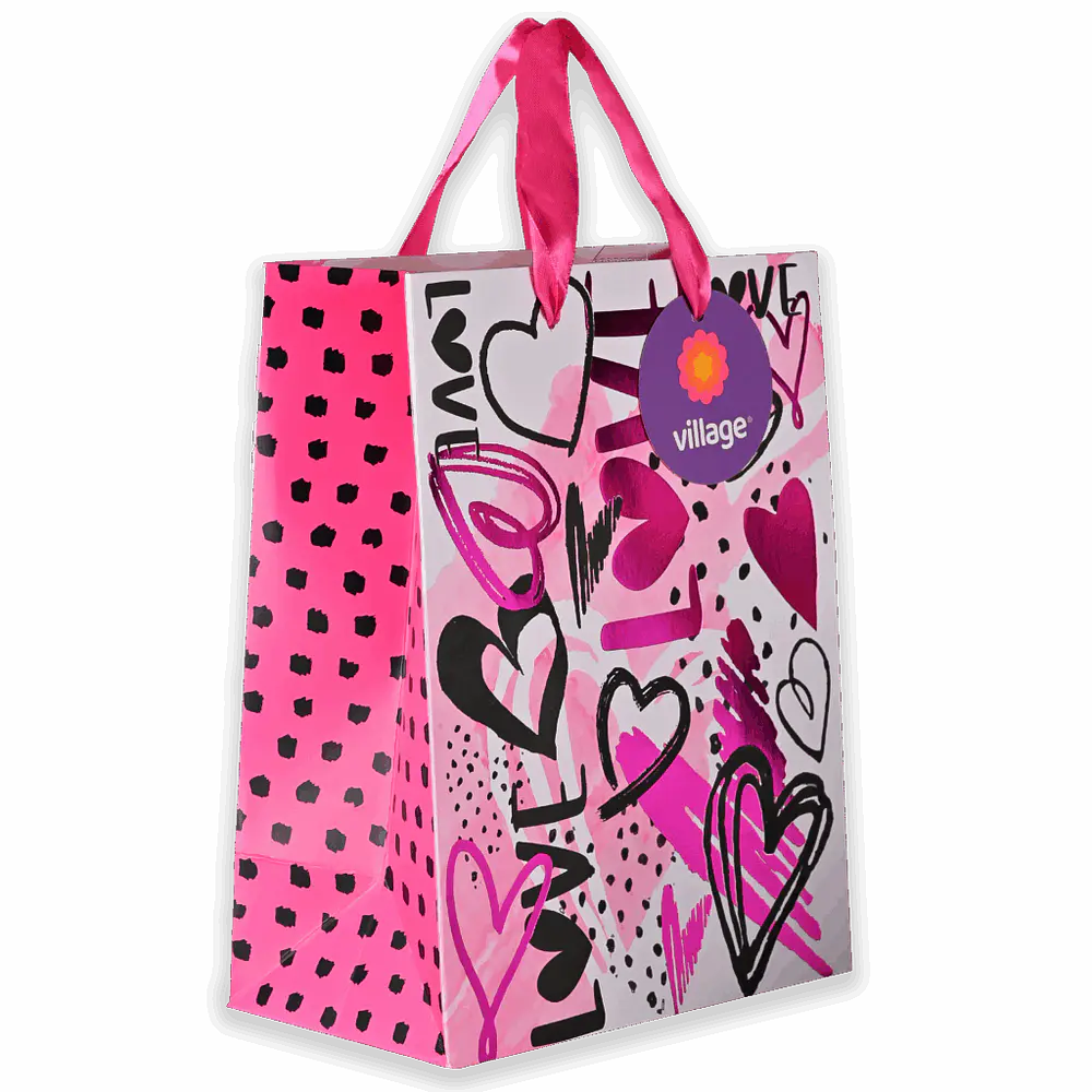 BOLSA DE REGALO AMOR 18X23X10CM 