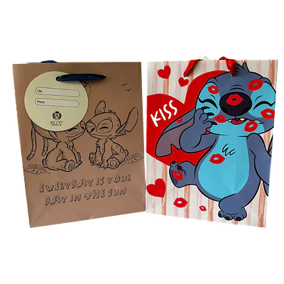 BOLSA REGALO S STITCH AMOR 15X20 CMS.