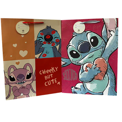 BOLSA REGALO XG STITCH AMOR 33X46CMS