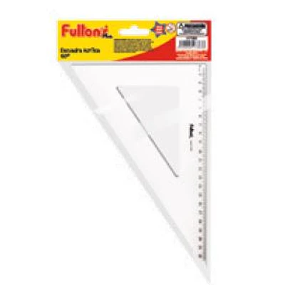 ESCUADRA ACRILICA 22 CM HUMO 60° BISELADA 