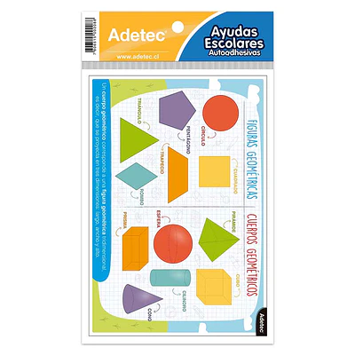 AYUDAS FIGURAS Y CUERPOS GEOMETRICOS 11x17 CM