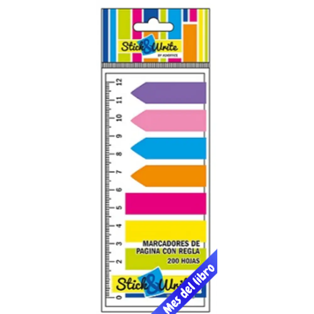 BANDERITA ADHESIVA 7 COLORES 