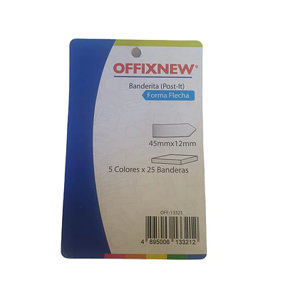 BANDERITAS FORMA DE FLECHA OFFIXNEW