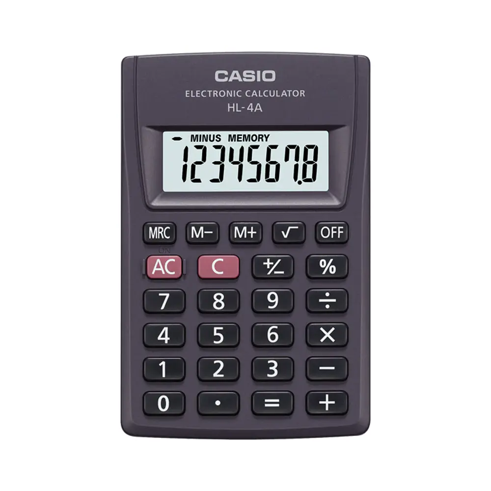 CALCULADORA CASIO HL-4A 8 DIGITOS