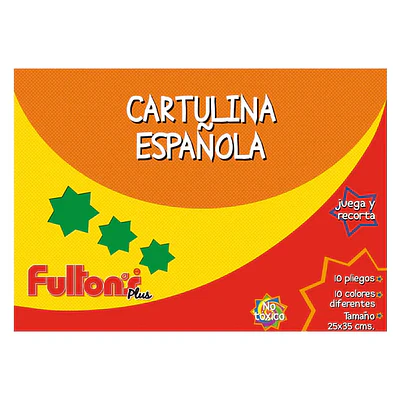 CARPETA CARTULINA ESPAÑOLA 10 HOJAS