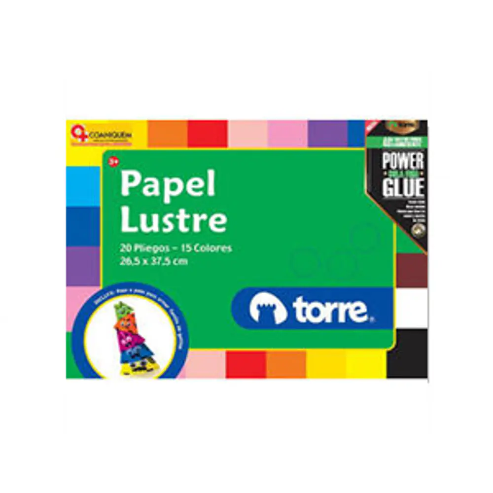 CARPETA ESCOLAR PAPEL LUSTRE - TORRE