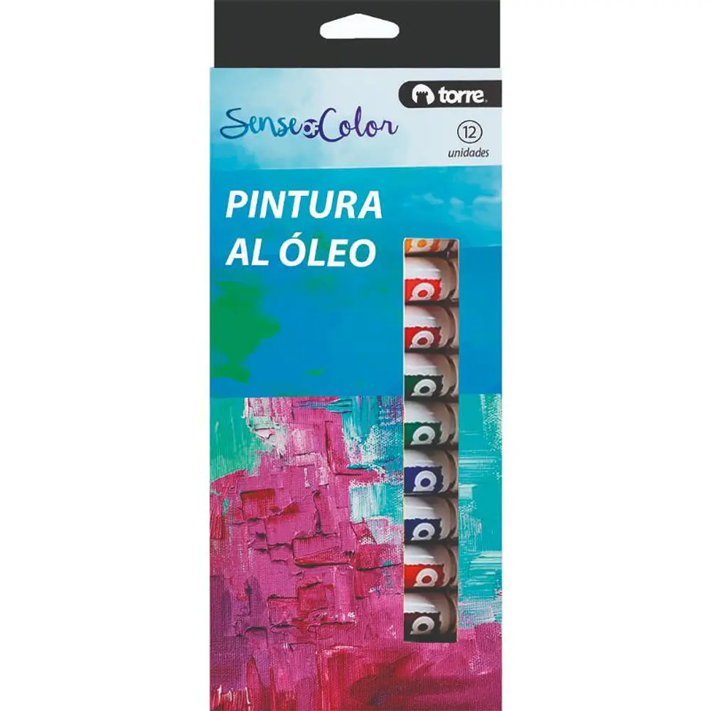 SET OLEO EN TUBOS 12 COLORES. TORRE