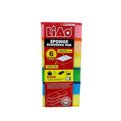 ESPONJA DE LAVAR PACK 6 UNIDADES 