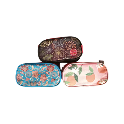 ESTUCHE DOBLE CIERRE MUJER 3 DISEÑOS